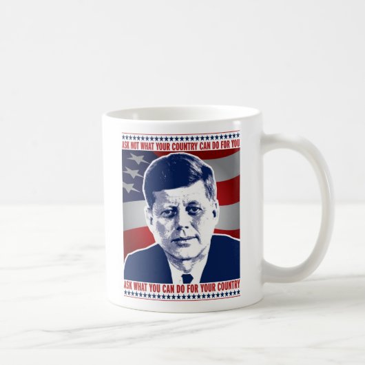 Mug JFK - demandez pas ce que votre pays peut faire (Droite)