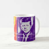 Mug JFK John F. Kennedy Cite Victory (Devant droit)