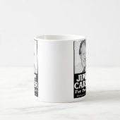 Mug Jimmy Carter a affligé noir et blanc (Centre)