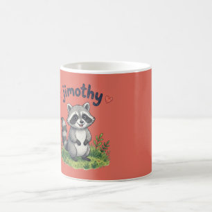 Mug Jimothy le joli Raton laveur dans le Jardin avec d