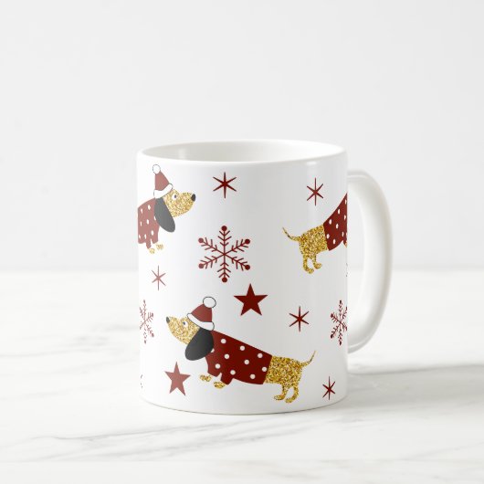 Mug Jingle All Dachshund Way (Devant droit)