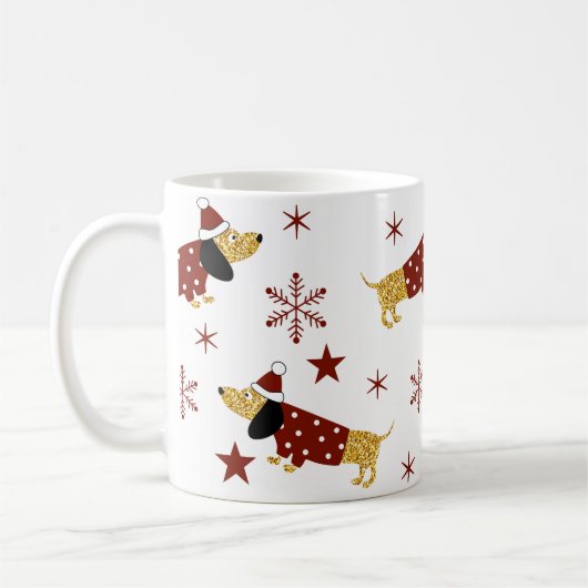 Mug Jingle All Dachshund Way (Gauche)