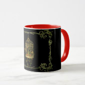 Mug Jingle bell plante birdcage Art nouveau unique (Devant droit)
