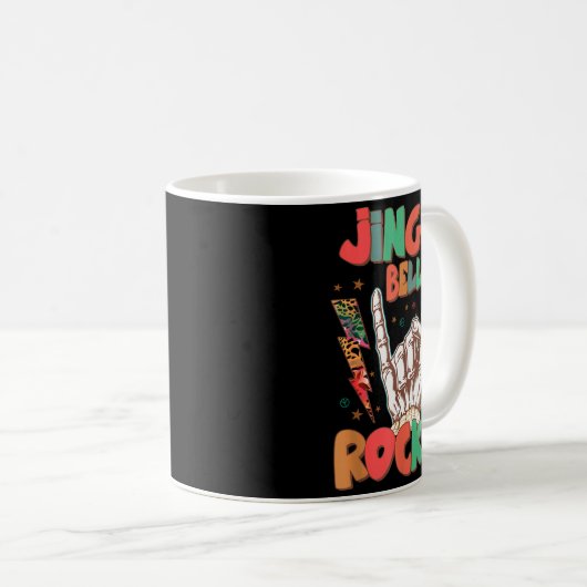 Mug Jingle Bell Rockin Groovy Retro Christmas Xmas Ske (Devant droit)