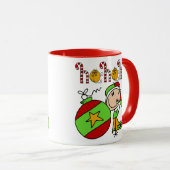 Mug Jingle Bells Elfe de Noël (Devant droit)