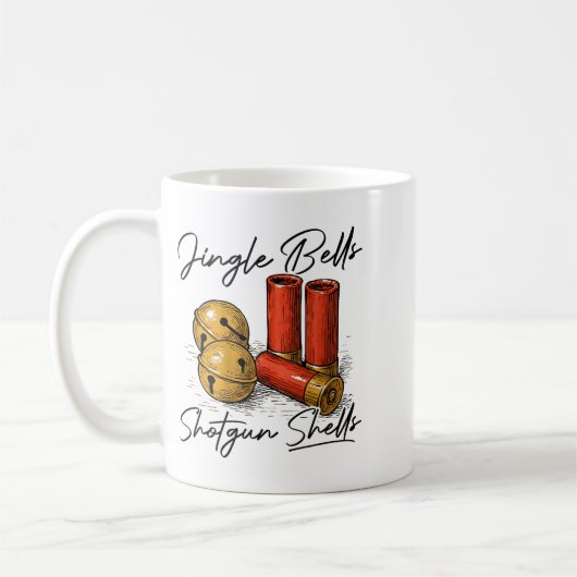 Mug Jingle Bells Shotgun Shells (on Back)  (Gauche)