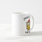 Mug Jingle Owl en chemin Funny Père Noël Owl (Devant droit)