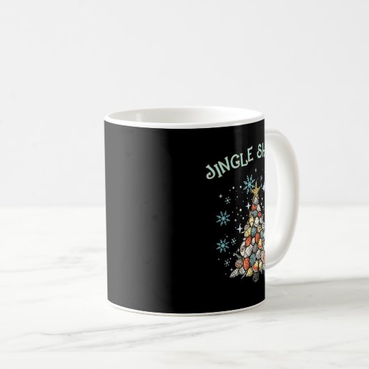 Mug Jingle Shells Christmas Tree Snowflakes Celebratio (Devant droit)
