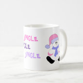 Mug Jingle Snowman en rose (Devant droit)