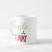 Mug Jingle Tout Le Chemin Festive Vacances (Devant gauche)