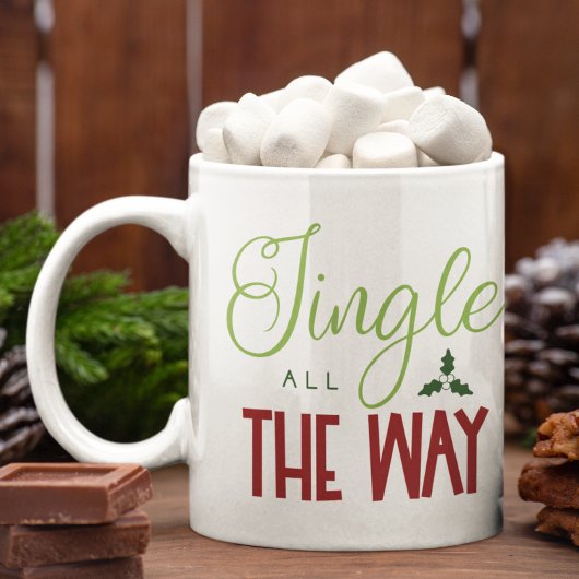 Mug Jingle Tout Le Chemin Festive Vacances