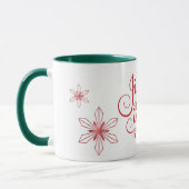 Mug Jingle Tout le chemin Feu de neige rouge Noël (Gauche)