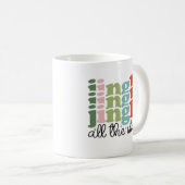 Mug Jingle tout le chemin Retro Super Noël (Devant droit)