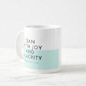 Mug J'interdis avec joie et alacrité (Devant gauche)