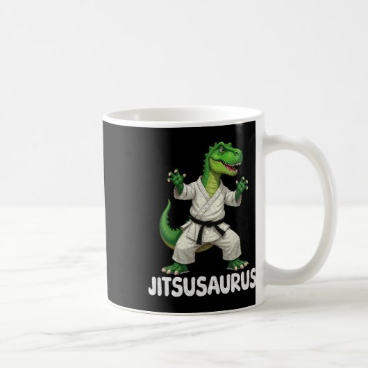 Mug Jitsusaurus Dinosaur Karate Martial Arts Fun Enthu (Droite)