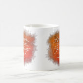 Mug Jitter Juice Junkie - café art sur blanc. (Centre)