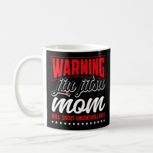 Mug Jiu Jitsu Bjj Avertissement Jiu Jitsu Maman Va Cri (Gauche)