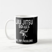 Mug Jiu Jitsu résout les problèmes - Drôle de Jiu Jits (Gauche)