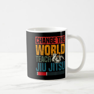 Mug Jiu Jitsu Vintage Rétro Changez Le Monde Enseigner