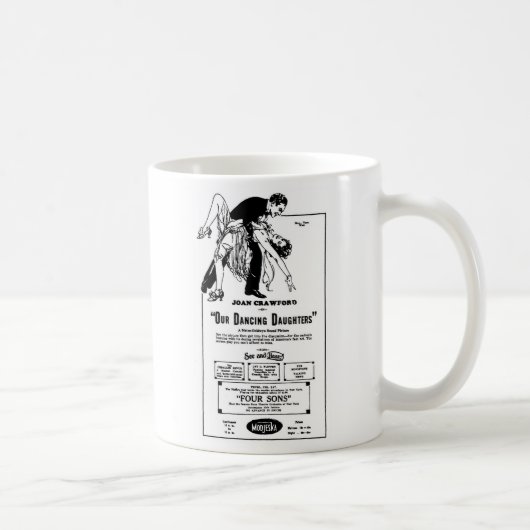 Mug Joan Crawford NOS FILLES 1928 de DANSE (Droite)