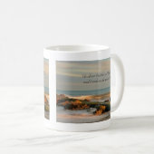 Mug Job 9:8 Mer avec rochers et vagues (Devant droit)