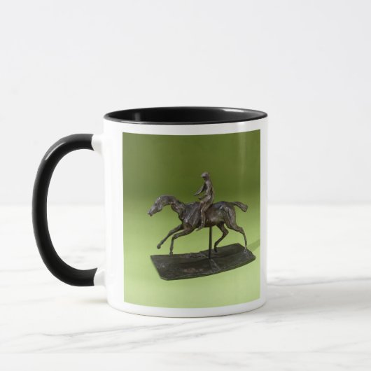 Mug Jockey sur un cheval (bronze) (Gauche)