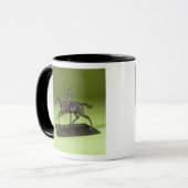 Mug Jockey sur un cheval (bronze) (Devant gauche)