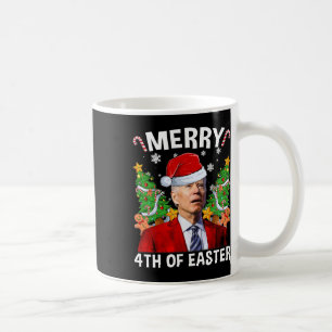 Mug Joe Biden drôle chapeau de Noël de Santa Merry 4 j