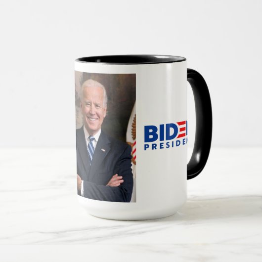 Mug Joe Biden Portrait Officiel, Président Biden, ZSSG (Devant droit)