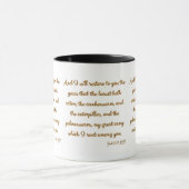 Mug Joel 2:25 KJV Bible Verse Écriture Chrétienne (Centre)