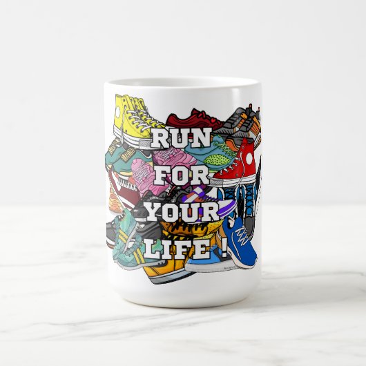 Mug Jogger du coureur d'art pop gras (Centre)
