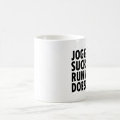 Mug Jogging Sucks. Courir ne marche pas. (Centre)