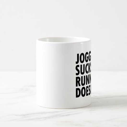 Mug Jogging Sucks. Courir ne marche pas. (Centre)