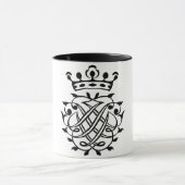 Mug Johann Sebastian Bach Crest Monogramme Insignia (Centre)