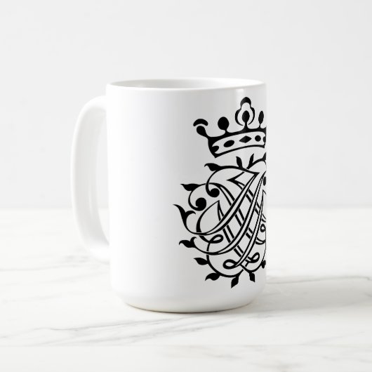 Mug Johann Sebastian Bach Crest Monogramme Insignia (Devant gauche)
