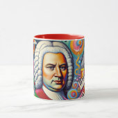 Mug Johann Sebastian Bach : Portrait dans un tableau m (Centre)