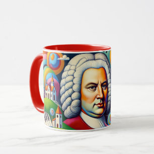 Mug Johann Sebastian Bach : Portrait dans un tableau m