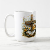 Mug John 11:25 Resurrection Scripture Art  (Gauche)