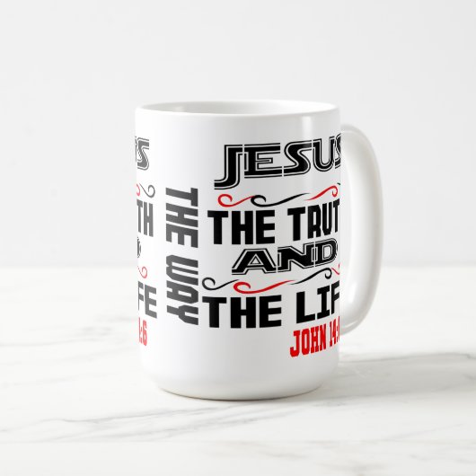 Mug John 14:6 (Devant droit)