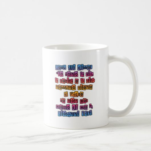 Mug John 14:6 Italien (Droite)