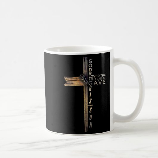 Mug John 3_16 Bible de la Croix chrétienne (Droite)