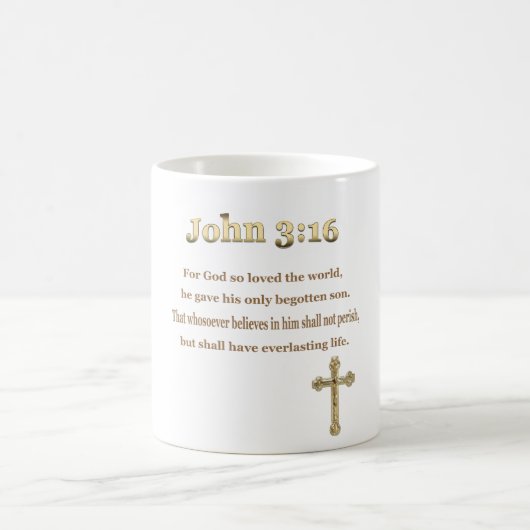 Mug John 3:16 cadeaux (Centre)