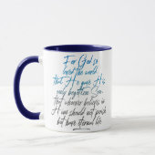 Mug John 3:16 Café (Gauche)