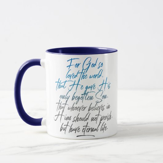 Mug John 3:16 Café (Gauche)