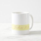 Mug John 3:16 Croix orthodoxe (Devant droit)