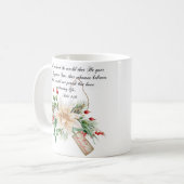 Mug John 3:16 - Joyeux Noël Écriture Florale (Devant gauche)