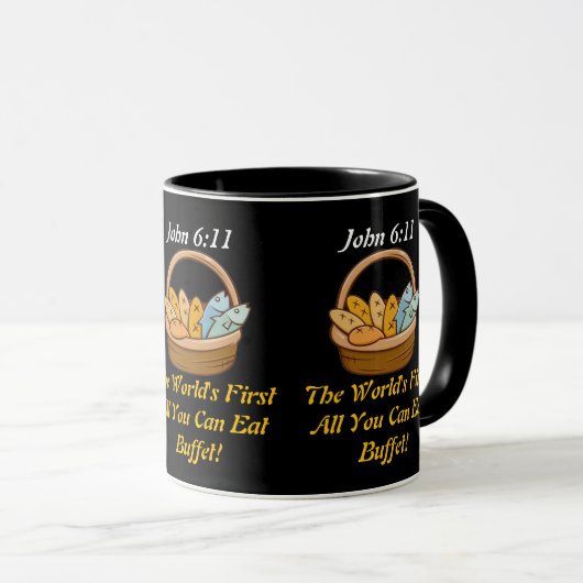 Mug "John 6:11" (Devant droit)