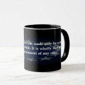 Mug John Adams Cite Sur Notre Constitution (Devant droit)