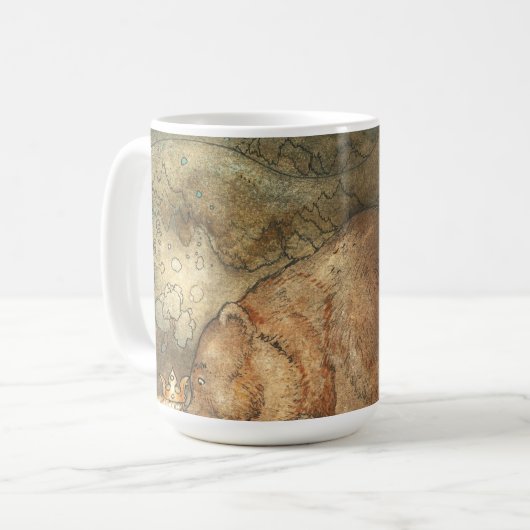 Mug John Bauer embrasse l'ours sur le nez 1907 (Devant gauche)