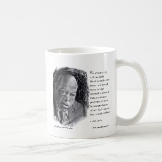 Mug John Lewis & Citation Portrait Beau (Droite)